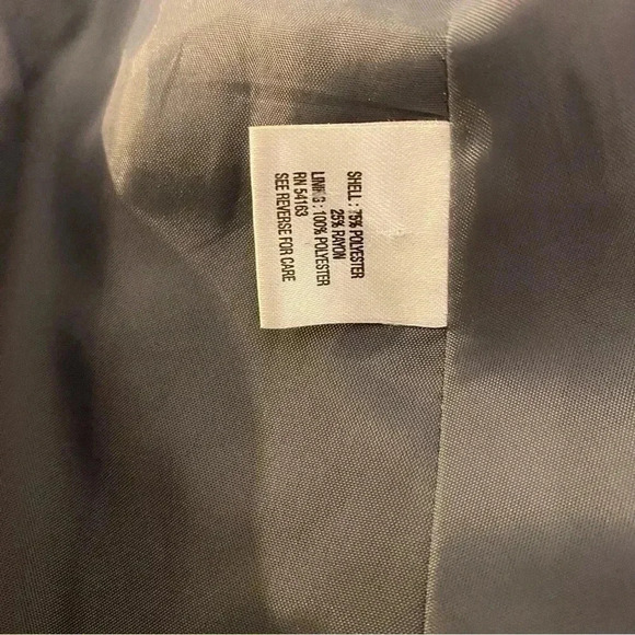 Calvin Klein Navy Blue Short Singe Button Blazer Jacket size 2 - Picture 10 of 12